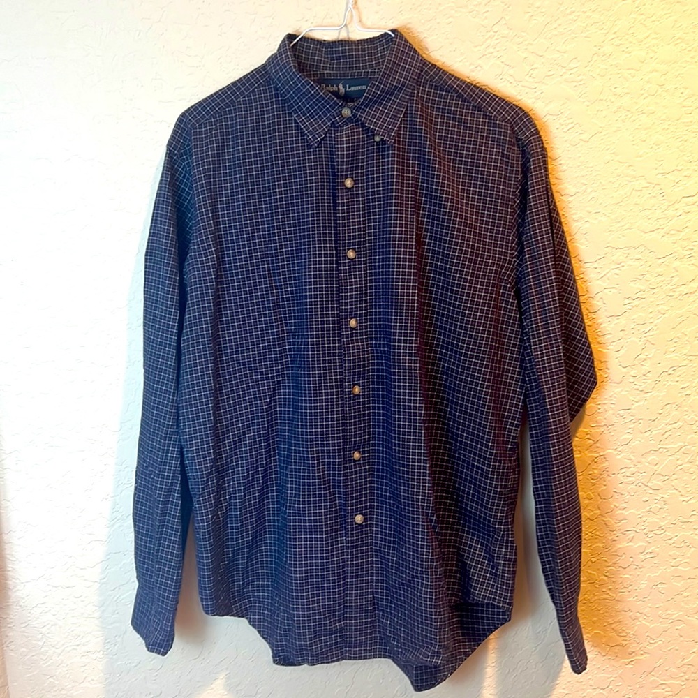 Ralph Lauren collared plaid shirt